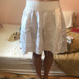 Armani Exchange White Skirt